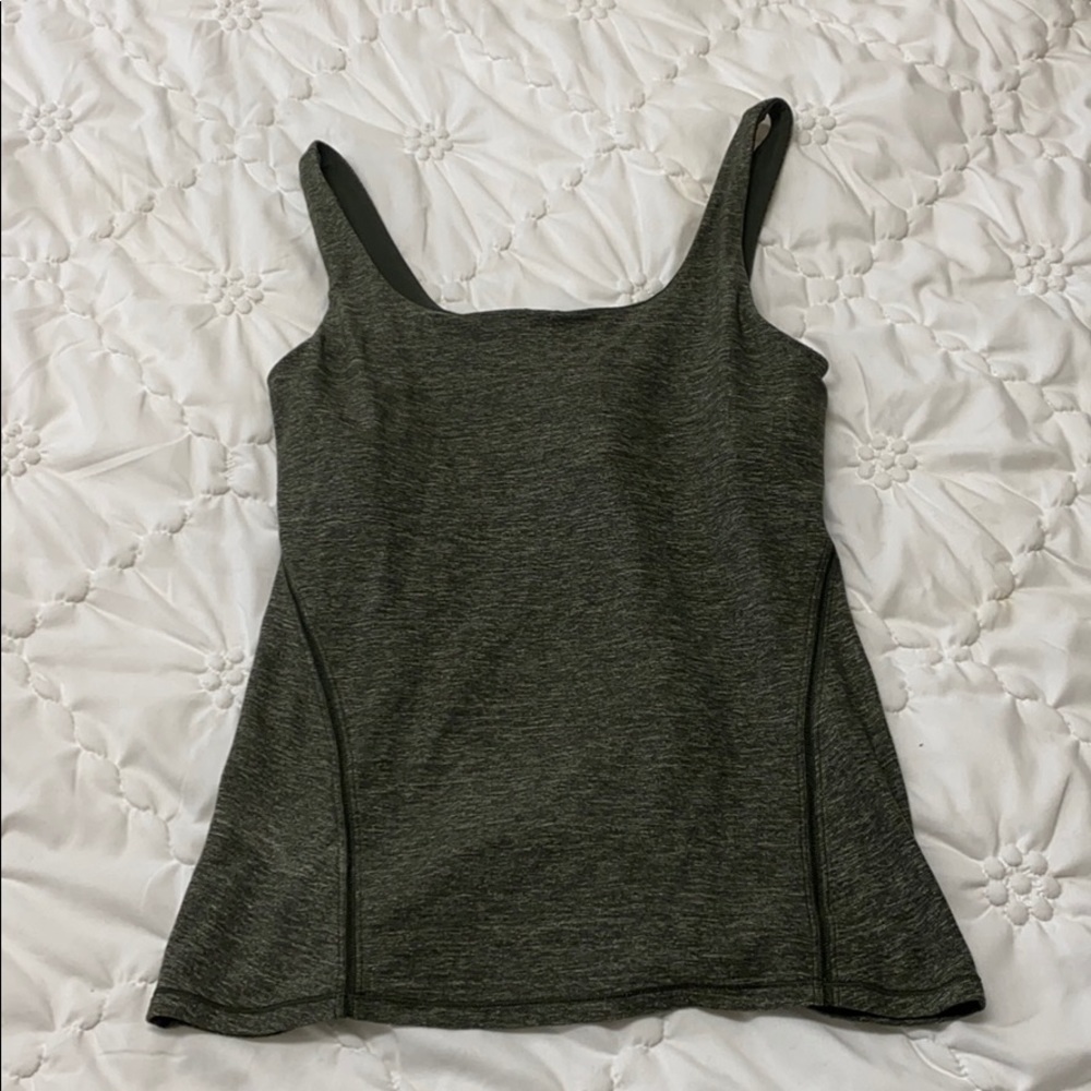 Lululemon olive green tank top